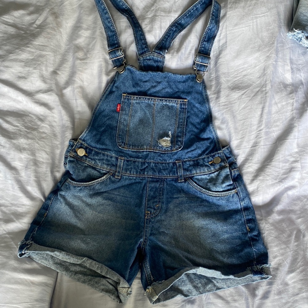 Levi’s blue jeans overalls